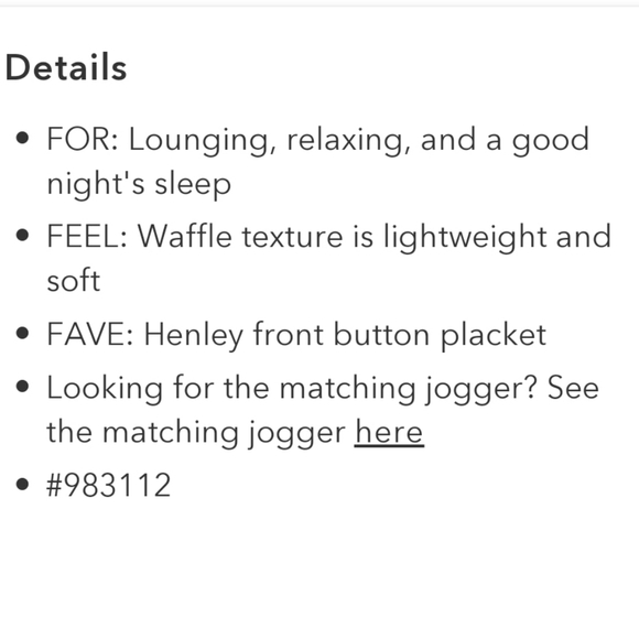 NWT Athleta Wind Down Sleep Top - Picture 13 of 14